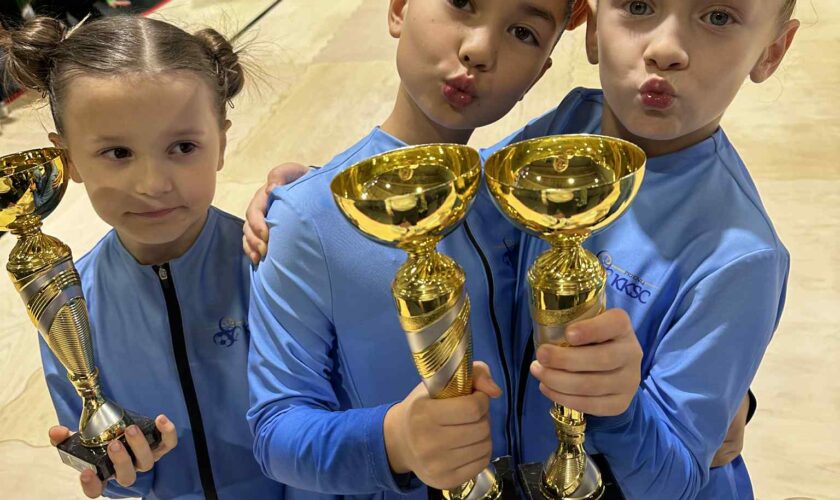 Puikūs Prienų sporto centro sportininkų pasiekimai Lietuvos aerobinės gimnastikos taurėje 2025